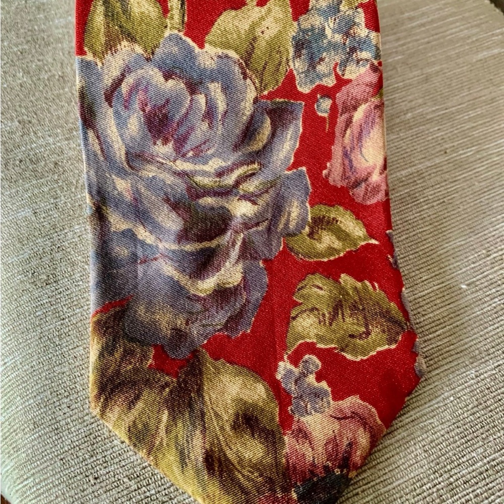 Men Ties Nordstrom Floral 100% Silk Hand Sewn